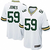 Nike Men & Women & Youth Packers #59 Jones White Team Color Game Jersey,baseball caps,new era cap wholesale,wholesale hats